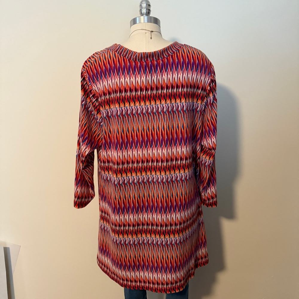 Premise Multicolor Knit Chevron Blouse - Picture 3 of 4